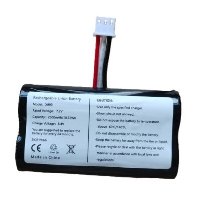 Verifone X970/X990 Uyumlu POS Cihazı Pili -7.2V 2600mAh Uzun Ömürlü Lion Pil