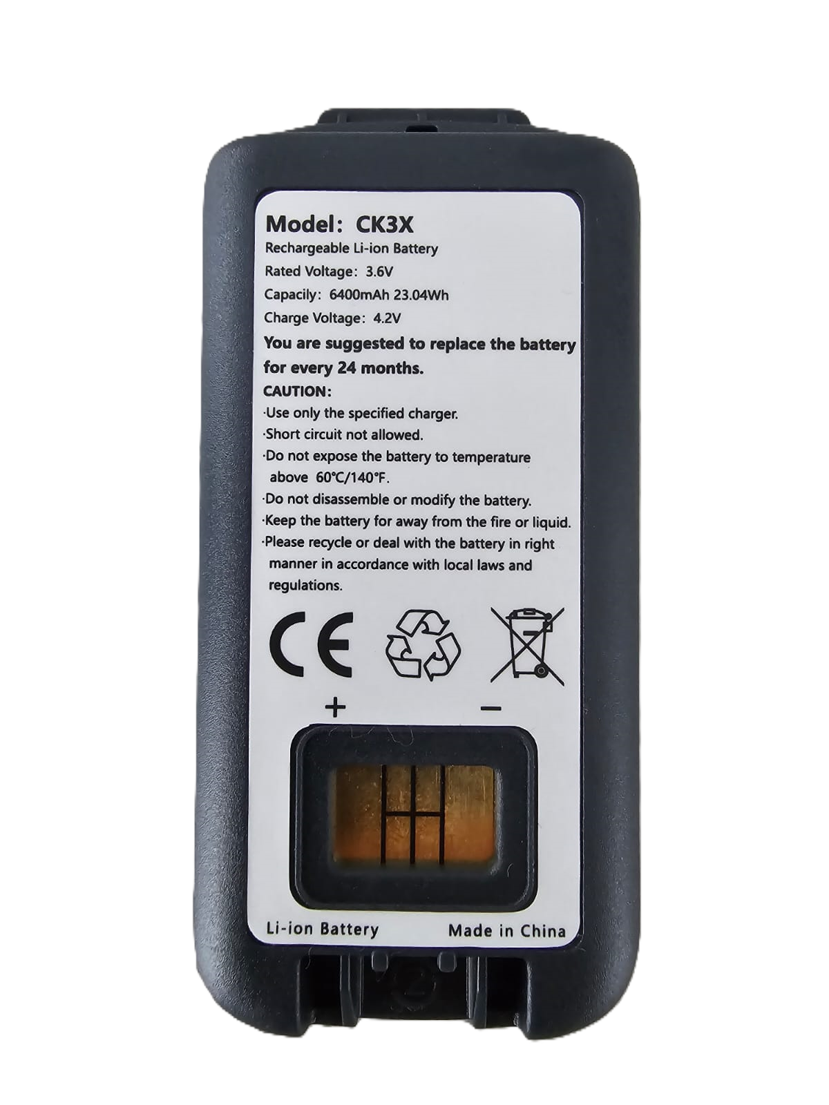 Honeywell CK3X/CK3R El Terminali Uyumlu Batarya – 3.6V 6400mAh Li-ion Batarya - Görsel 3