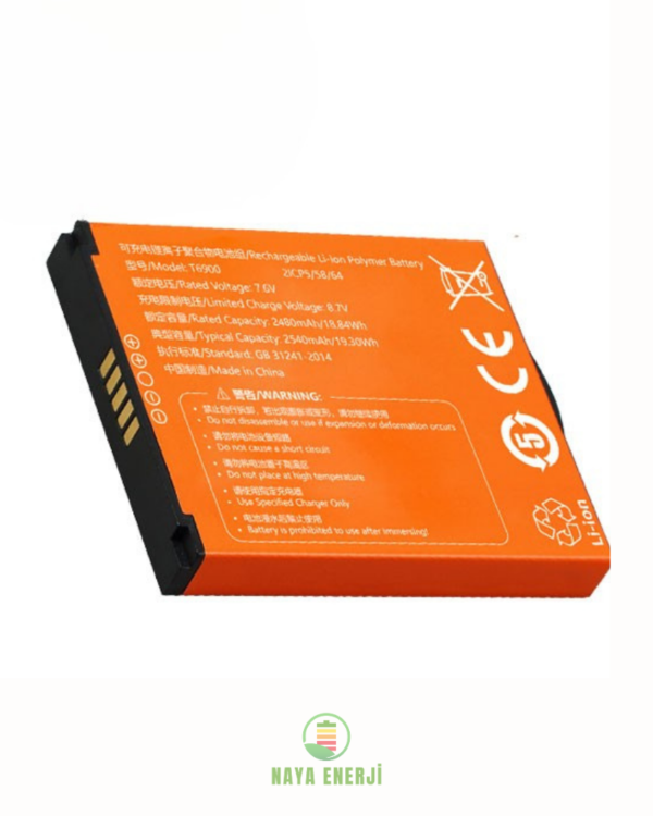 Sunmi P2 Uyumlu POS Cihazı Bataryası– T6900 7.6V 2480mAh Uzun Ömürlü Batarya - Görsel 5